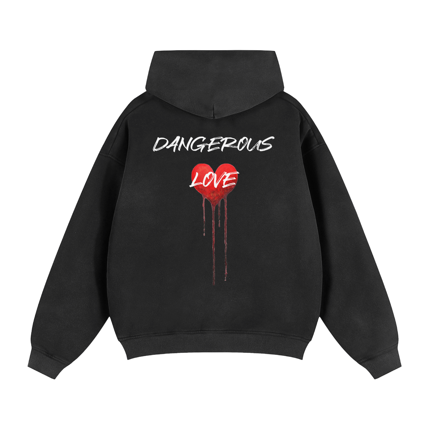 Sunfade Two-way Zipper Boxy Fleece Hoodie