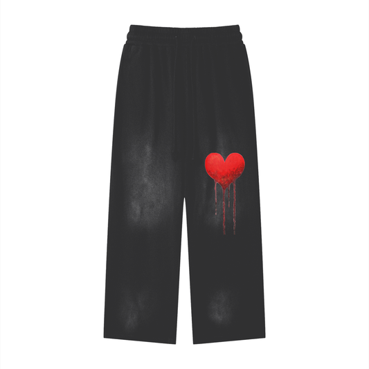 Effortless Athleisure Pure Cotton Handcrafted Monkey Wash Loose fit Sweatpants